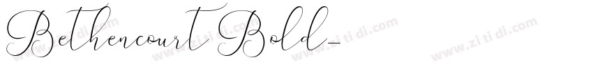 Bethencourt Bold字体转换